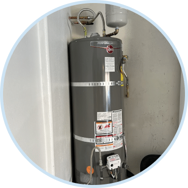 Installed Rheem water heater in Las Vegas home during professional water heater service