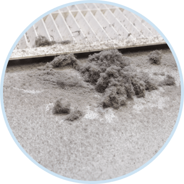 Dust buildup found during indoor air quality service in Las Vegas NV